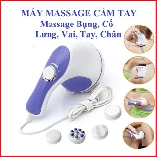 Máy mát xa cầm tay - Máy massage trị liệu đau nhức toàn thân 5 đầu Relax