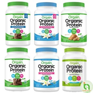 Orgain Organic Protein Bột Uống + Làm Bánh, Pha Sữa - Made In USA