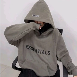 áo hoodie essentials form rộng , hoodie nỉ bông dày nam nữ unisex HD002