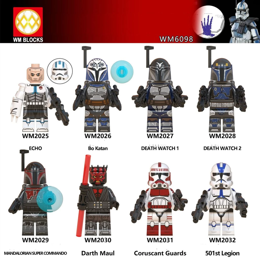 Minifigures Các Mẫu Nhân Vật Trong  Echo Darth Maul Bo Katan Mẫu Mới Ra WM6098