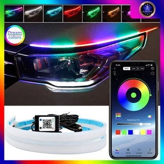 Dài đèn LED RGB ban ngày chống nước nhiều màu có điều khiển từ xa bluetooth