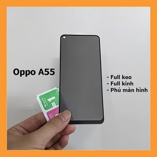 Kính cường lực phủ màn chống nhìn trộm Oppo A55