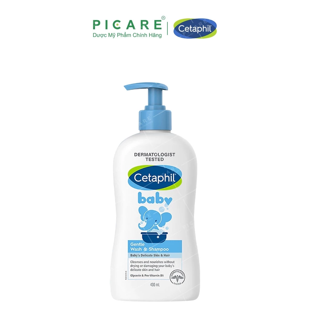 Sữa tắm gội 2 trong 1 Cetaphil Baby Gentle Wash & Shampoo 400ml