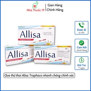 Que thử thai Alisa Traphaco - Đạt chuẩn xuất sang Châu Âu - Nhanh Chóng Chính Xác Mọi Thời Điểm Trong Ngày (Hộp 1 Que)