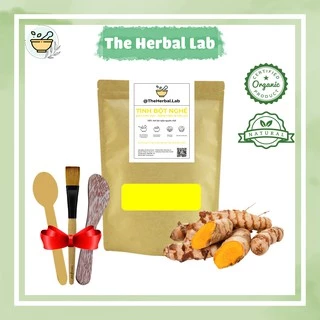 [THE HERBAL LAB] Tinh bột nghệ nguyên chất HANDMADE + tặng bộ dụng cụ đắp mặt