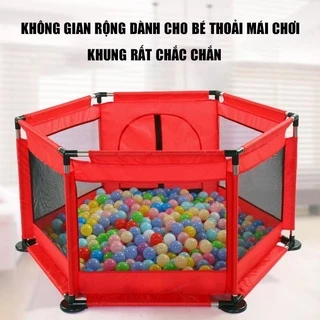 Quây Bóng Hình Lục Giác Tặng Kèm 10 Bóng Nhựa