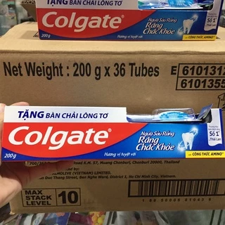 kem đánh răng colgate ngừa sâu răng, răng chắc khỏe 200g tặng bàn chải lông tơ