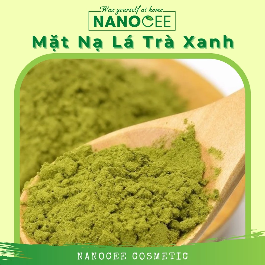 Mặt Nạ Trà Xanh Matcha Handmade - Giảm Mụn Ẩn & Trẻ Hóa - NANOCEE COSMETIC