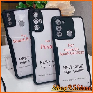 Ốp Lưng chống sốc chống va đập Tecno Pova 3 / Pova2  Spark 7 Spark 7T Spark 8C 6 Go (ĐEN)