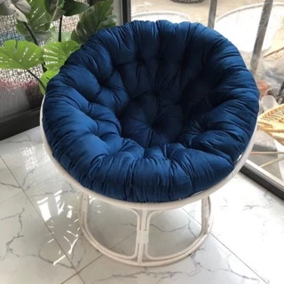 Ghế  Papasan  thư giãn 100cm, Ghế lười đọc sách G06 có đệm decor ban công chill chill - Thuthuy88