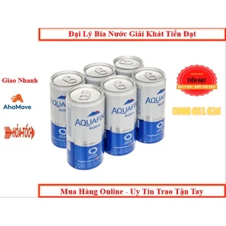 Lốc 6 lon Nước Uống Có Gas Aquafina Soda (320ml/Lon)