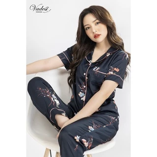 Đồ Bộ Pijama VADESI Quần Dài Áo Cọc Lụa Latin Cao Cấp Suồn Mềm Mượt Siêu Mát Thoáng Nhẹ