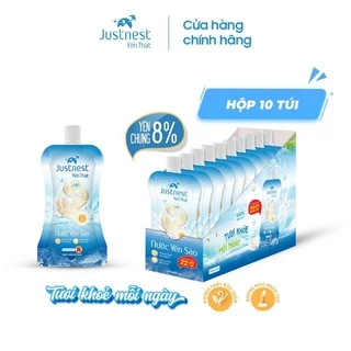 10 túi yến jusnet có nắp 160ml  date 6.2025 tặng quà  2 túi yến 120ml