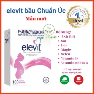 [Cam kết Chính hãng] Elevit bầu - Vitamin Tổng Hợp cho bà Bầu 30 viên /100 viên mẫu mới date mới, giúp mẹ khỏe, con khỏe