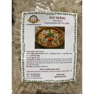 nui gạo trắng thực phẩm sadec 500g