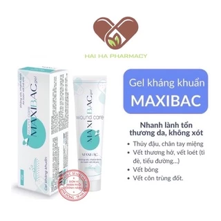 Gel kháng khuẩn Maxibac giúp nhanh lành vết thương, không xót, an toàn cho trẻ sơ sinh, tuýp 25g