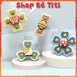 Đồ chơi con quay spinner vui nhộn cho bé Sét 3 Con Quay Đồ Chơi Hình Cánh Hoa Dán Tường Cho bé Shop Bé Titi