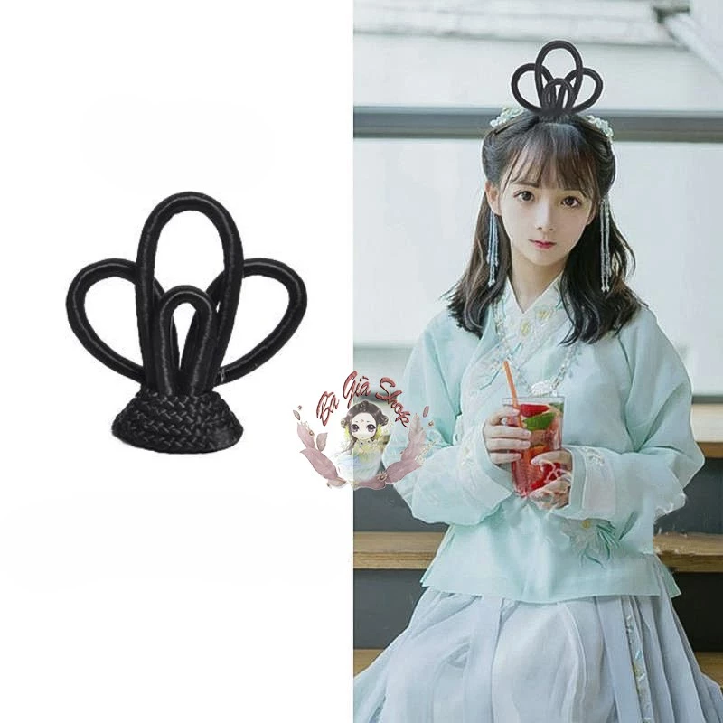 Búi tóc cổ trang tóc giả trẻ em