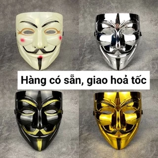 MẶT NẠ HACKER Anonymous siêu ngầu phù hợp hoá trang, lễ hội, halloween