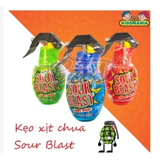 Kẹo xịt chua Sour Blast (Green Apple, Blue Raspberry, Strawberry) Mỹ