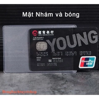 Túi Đựng Thẻ ATM, Căn Cước, Card 2 Mặt Trong Suốt – Nhám