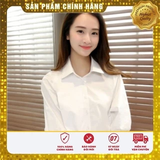 Áo Sơ Mi Nữ trắng tay bồng Gloria Shop - Ảnh Thật💖 Sơ mi kiểu GL01