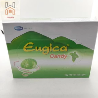 [CHÍNH HÃNG] KẸO NGẬM THẢO DƯỢC EUGICA Candy - LÀM DỊU CƠN HO, GIẢM ĐAU RÁT HỌNG VÀ KHẢN TIẾNG EUGICA