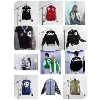 Áo Khoác  Nhung Tăm Jacket Varsity Form Rộng Gonz