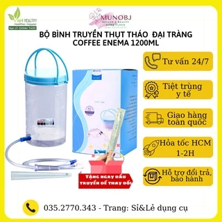 Bình truyền thải độc cafe đại tràng 1200ml cảm biến nhiệt độ thông minh (Gerson Coffee Enema Detox )