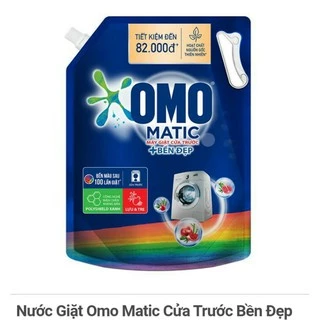 Nước Giặt Omo Matic Cửa Trước Bền Đẹp Lựu & Tre 3.6kg