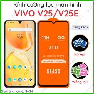 Kính cường lực Vivo V25 / V25E full màn hình, full keo, chuẩn bền đẹp