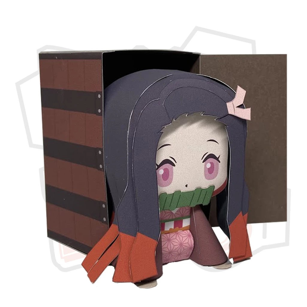 Mô hình giấy Anime Chibi Kamado Nezuko ver 4 - Demon Slayer (Kimetsu no Yaiba)