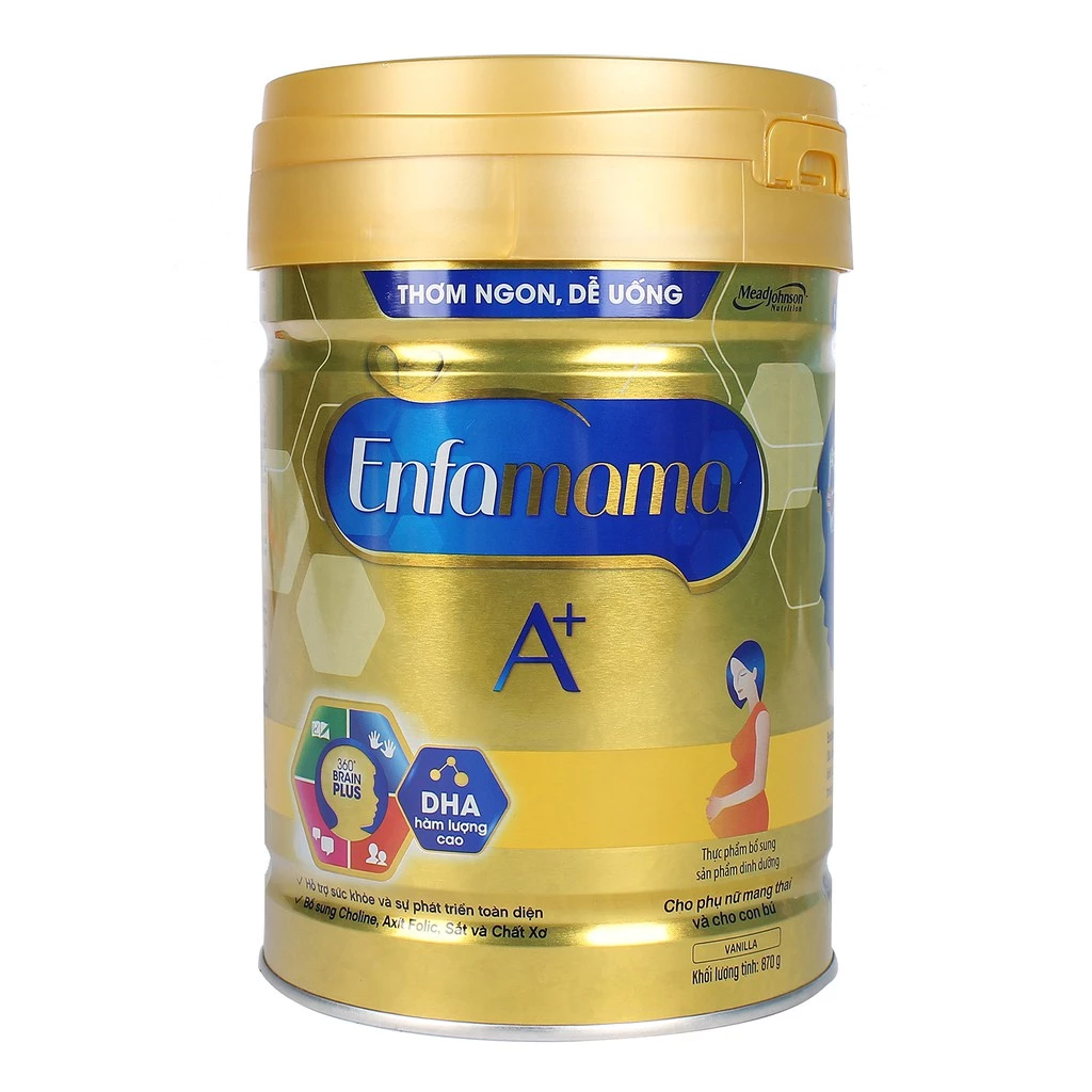 Sữa bầu cho mẹ Enfamama A+ Vanilla hộp 870g