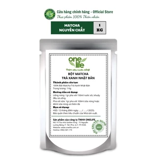 Bột Matcha Trà Xanh Nhật Bản ONELIFE - Bịch 1kg