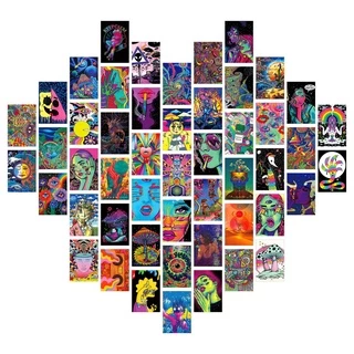 Bộ 50 Tấm Poster In Hình Nhiều Màu Sắc