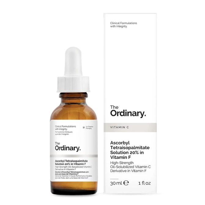 The Ordinary - Ascorbyl Tetraisopalmitate Solution 20% in Vitamin F dưỡng ẩm, sáng da chống lão hoá 30ml