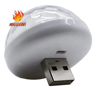 Đèn LED USB cảm biến âm thanh nhiều màu sắc trang trí nội thất xe hơi