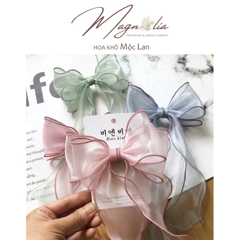 1m Ruy băng voan lượn sóng biển ❤️FREESHIP❤️ 1m dây voan bó hoa làm nơ handmade kẹp tóc