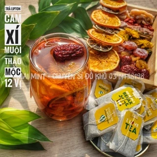 Trà Lipton Cam Xí Muội Thảo Mộc 12 Vị - 1 Set