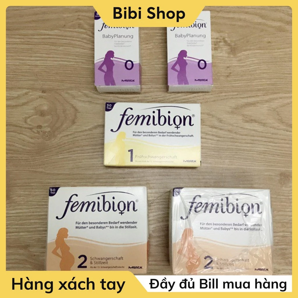 Vitamin bầu FEMIBION số 0,1 và số 2 của Đức - Vitamin, thực phẩm bổ sung và đồ dùng cho mẹ