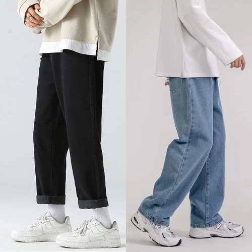 Quần jean nam ống rộng Gman. baggy jean ống suông, rộng nam, nữ co giãn 4 chiều