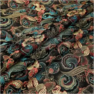 100x75cm Thêu Hoa Thổ Cẩm Vải Satin Lụa Cho Đầm Quilting