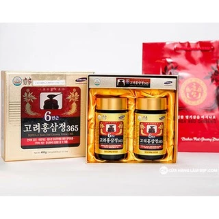 Cao Hồng Sâm 365 Hàn Quốc, Hộp 2 lọ 240gr