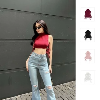 Áo Croptop Nữ Camisole, Chất Vải Thun Borip Gân Thoải Mái, WC000172, SOMEHOW