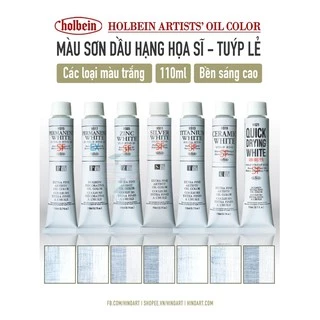 Tông trắng màu sơn dầu 50ml/110ml Holbein Oil Colors - tuýp lẻ