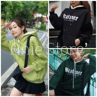 Áo Hoodie Nỉ Nữ SCATSNER Mũ 2 Lớp 🦋 Áo Nỉ Nam Nữ Dáng Thụng Dây Rút Nhiều Màu 🦋