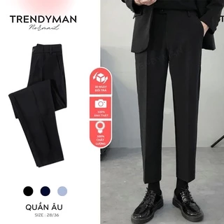 Quần tây nam Trendyman phong cách Hàn Quốc, ống suông mặc co giãn siêu dễ chịu