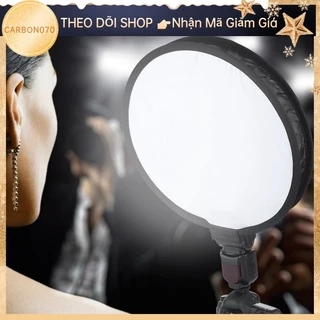 🌟Hàng HOT Tản sáng chụp đèn flash máy ảnh hình tròn di động có thể gập lại 40CM【Carbon070】