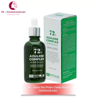 (CHÍNH HÃNG) Tinh Chất AZULENE COMPLEX AMPOULE 72% HISTOLAB Làm Dịu Da, Điều Tiết Bã Nhờn, Giảm Mụn - 50ml