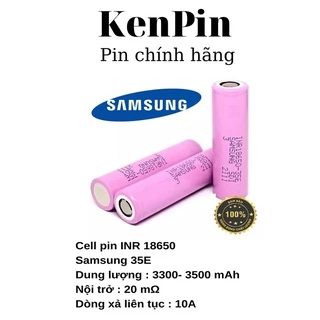 Pin Li-ion 18650 35E Samsung INR18650-35E 3500mah, pin lap top, pin sạc dự phòng dung lượng cao S35